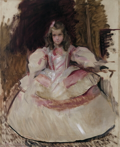 La niña María Figueroa vestida de menina by Joaquin Sorolla y Bastida