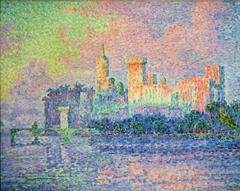 Paul Signac, The Papal Palace, Avignon by Paul Signac