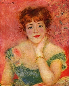 Portrait de l'actrice Jeanne Samary by Auguste Renoir