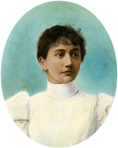 Portrait of Aniela Rapacka by Stanisław Masłowski