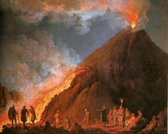 Vesuvius Eruption in 1774 by Jacob Philipp Hackert