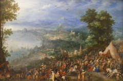 View of a Port city by Jan Brueghel the Elder