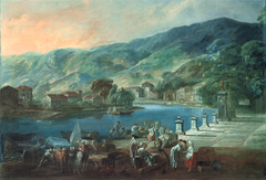 View of El Arenal in Bilbao by Luis Paret y Alcázar