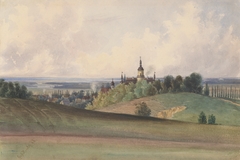 View of Gross Herrlitz by Friedrich Carl von Scheidlin