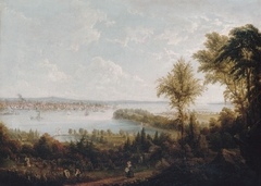 View of the Bay and City of New York from Weehawken by Robert Havell