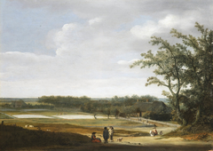 View of the bleaching fields near Haarlem by Pieter Post