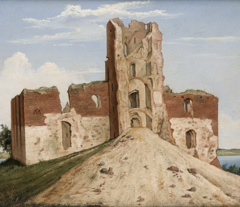 View of the Castle at Troki (Trakai) by Wincenty Dmochowski