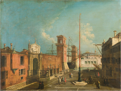 View of the Square and the Door to the Arsenal by Francesco Albotto