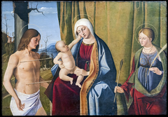 Virgin and Child between St. Sebastian and St. Ursula by Marco Basaiti