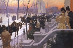 Washington Square, New York by Gaston La Touche