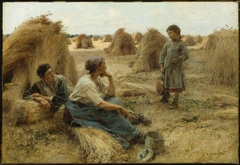 Wheatfield (Noonday Rest) by Léon Augustin Lhermitte