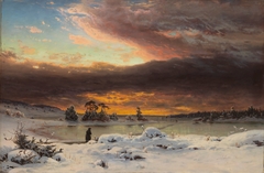 Winter Landscape, Evening Atmosphere by Fanny Churberg