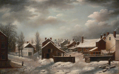 Winter Scene in Brooklyn by Francis Guy