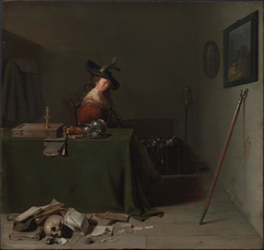 Woman Seated at a Table (Vanitas) by Hendrik Gerritsz Pot