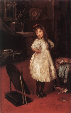 Young Girl at the Mirror by Artúr Lajos Halmi