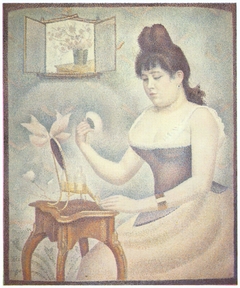 Young Woman Powdering Herself by Georges Seurat