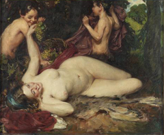 A bacchante and fauns by Isobel Lilian Gloag