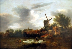 A Bleachery near Haarlem by Nicolaes Molenaer