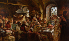 A Boyar Wedding Feast by Konstantin Makovsky