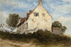 A Cottage on a Hillside by David Cox