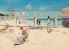 A holiday at Mentone by Charles Conder