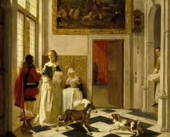 A Lady Receiving a Letter by Ludolf Leendertsz de Jongh