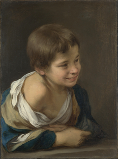 A Peasant Boy leaning on a Sill by Bartolomé Esteban Murillo