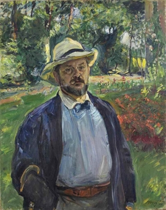 A Self-Portrait in the Garden at Godramstein by Max Slevogt