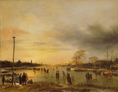 A Skating Scene by Aert van der Neer