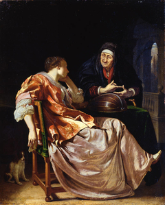 A Woman and a Procuress (Bathsheba) by Frans van Mieris the Elder