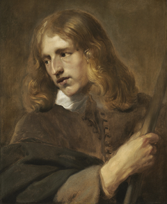 A Young Man Holding a Staff by Pieter Soutman