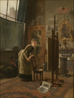 Admirer in the Studio by Étienne Leroy