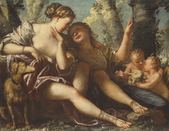 Angelica and Medor by Pietro Liberi