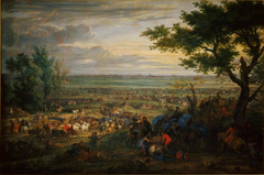 Arrivée du roi devant Douai qu'il fait investir par sa cavalerie en 1667 by Adam Frans van der Meulen