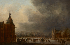 At the Rink by Jan van Goyen