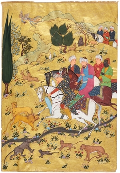 Bahram Gur Hunting by Hossein Behzad