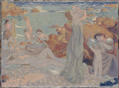 Baigneuses, plage du Pouldu by Maurice Denis