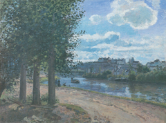 Banks of the Oise, Pontoise by Camille Pissarro