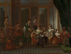 Banquet of Distinguished Turkish Women by Jean Baptiste Vanmour