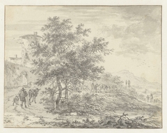 Bergachtig landschap by Adriaen van der Kabel