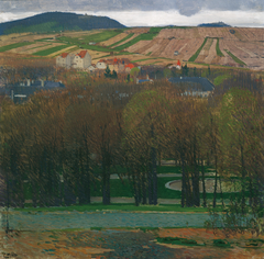 Blick von Heiligenstadt auf den Nußberg by Carl Moll