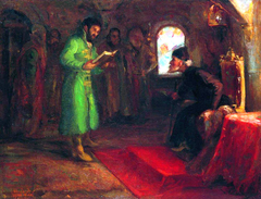 Boris Godunov and Ivan the Terrible by Ilya Repin