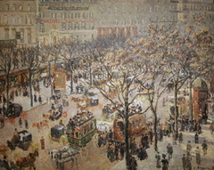 Boulevard des Italiens, Morning, Sunlight by Camille Pissarro