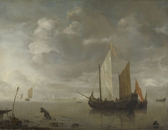 Calm Sea (A Dead Calm) by Hendrick Jacobsz. Dubbels