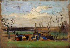 Camouflaged Nissen Huts by Maurice Galbraith Cullen