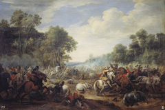 Cavalry battle by Pieter Meulener