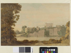 Chepstow Castle by Francis Towne