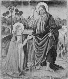 Christ and Saint Martha by Francesco Signorelli