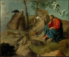 Christ in the Wilderness by Moretto da Brescia