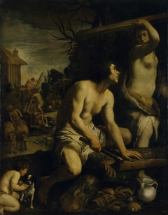 Construction of Noah's Ark by Guido Reni